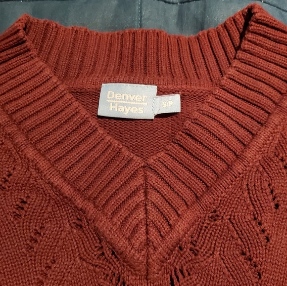 2/$20 Maroon V-Neck Sweater - Picture 4 of 4